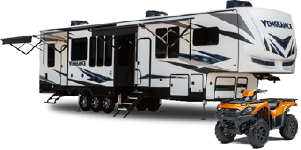 Toy hauler ready for adventure